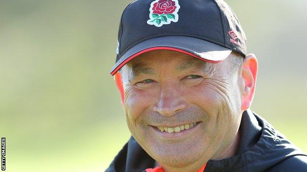 Eddie Jones smiles