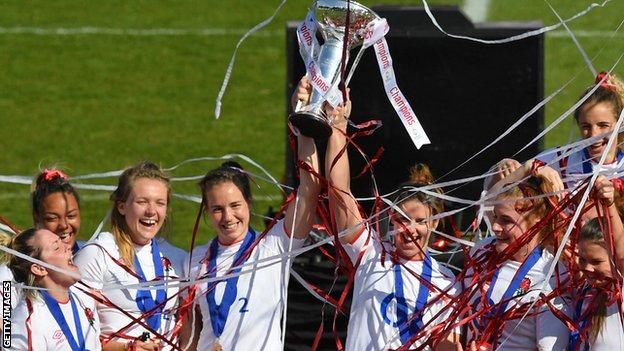 England celebrate Six Nations victory