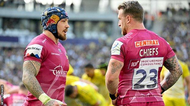 Jack Nowell and Stuart Hogg