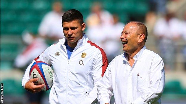 Ben Youngs and Eddie Jones