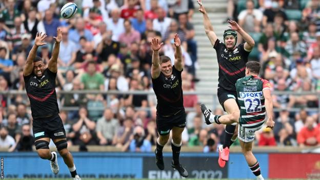 Freddie Burns scores the winning drop goal in last season's Premiership final