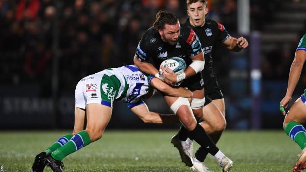 Glasgow Warriors' Ryan Wilson in action