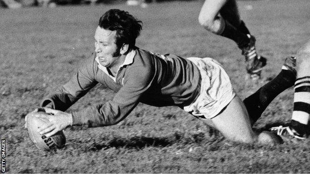 John Dawes in action for the Lions in 1971