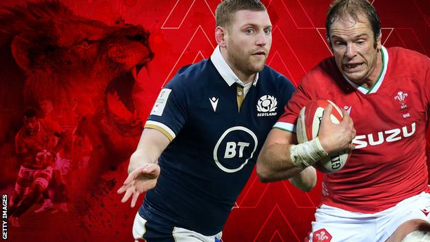 Finn Russell and Alun Wyn Jones