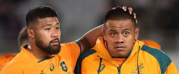 Australia's FOLAU FAINGA'A and ALLAN ALAALATOA