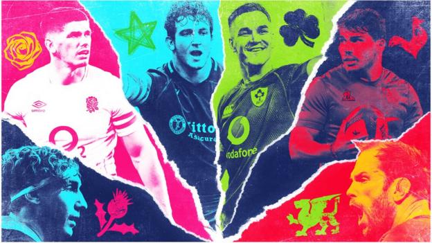 A graphic showing each captain of the Six Nations