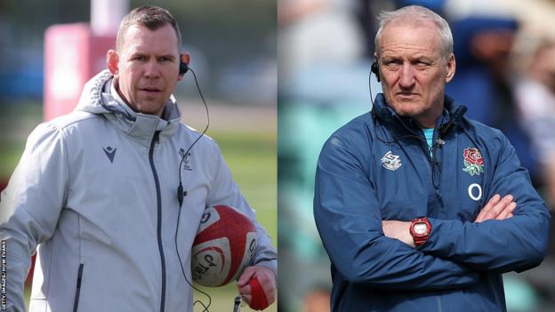 Wales head coach Ioan Cunningham and England head coach Simon Middleton